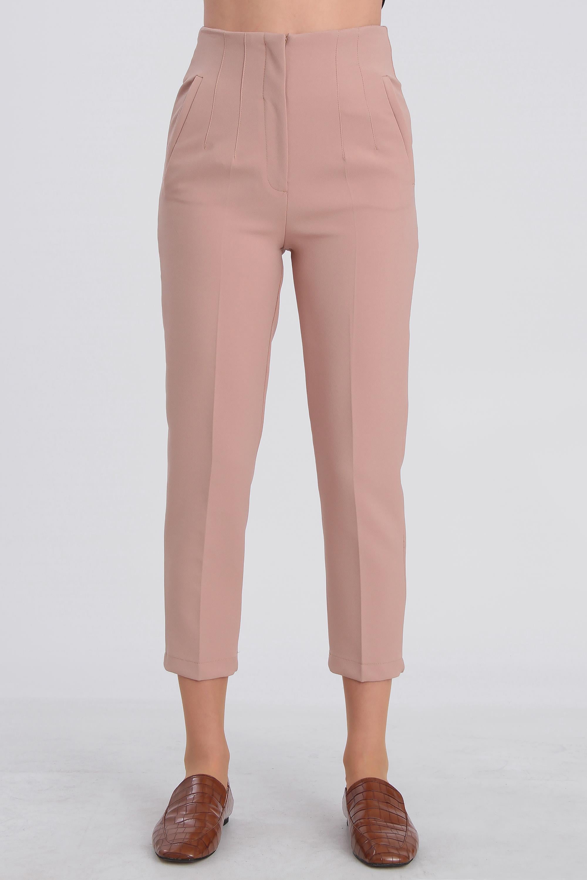 50109 PENSLİ HAVUÇ PANTOLON CAMEL