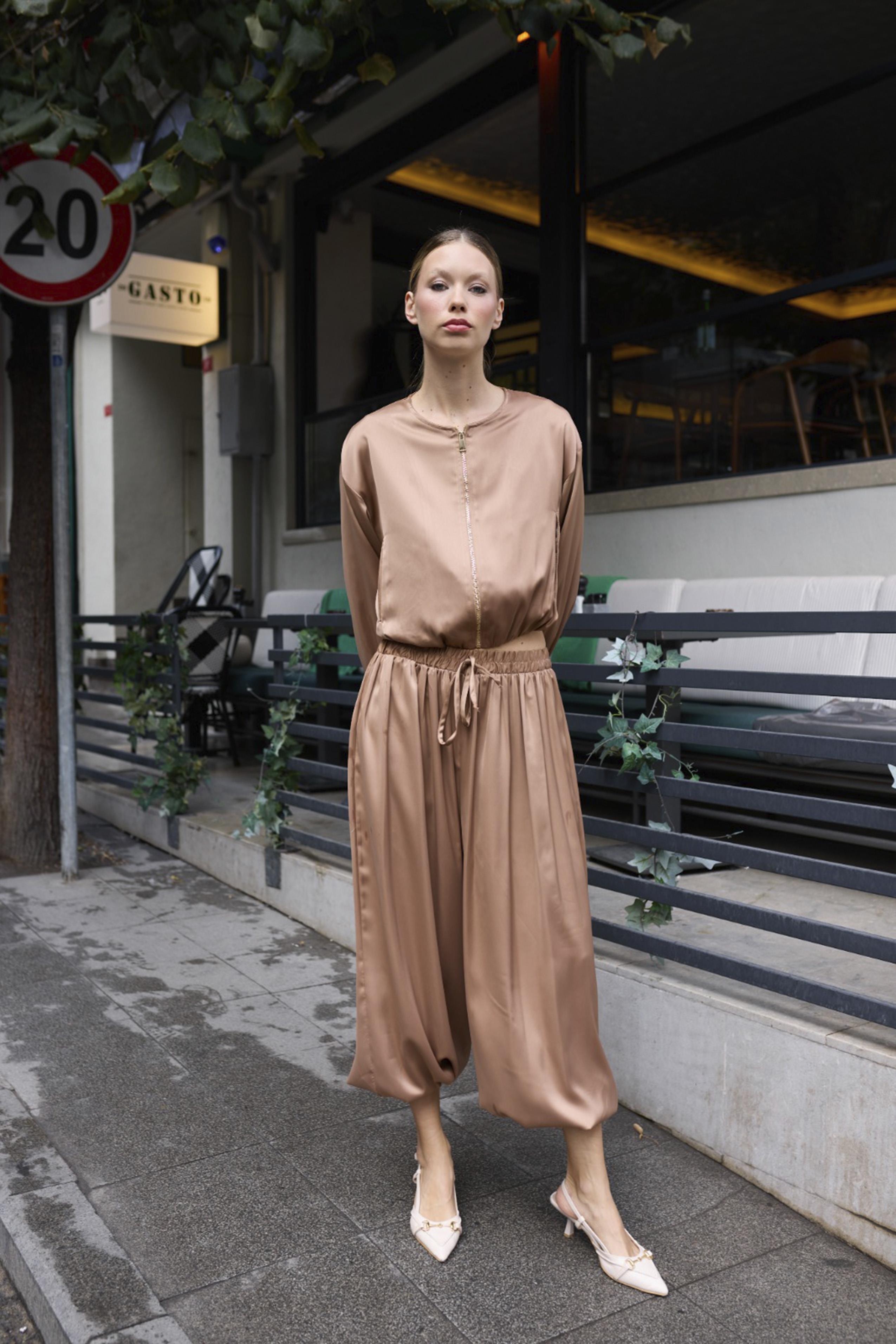 9631 BAMBER PANTOLON TAKIM CAMEL