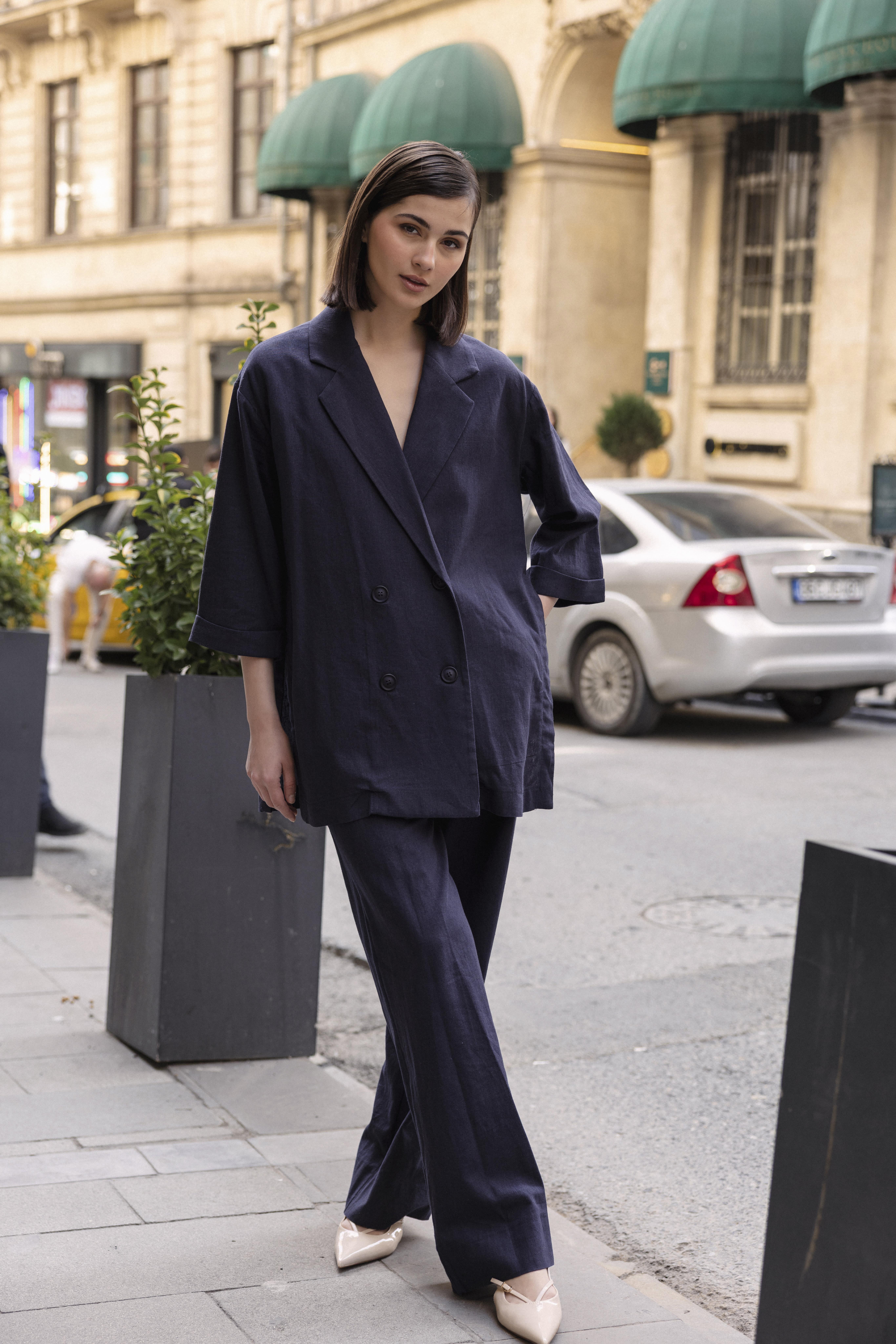 9450 KRUVAZE CEKET PANTOLON TAKIM LACİVERT