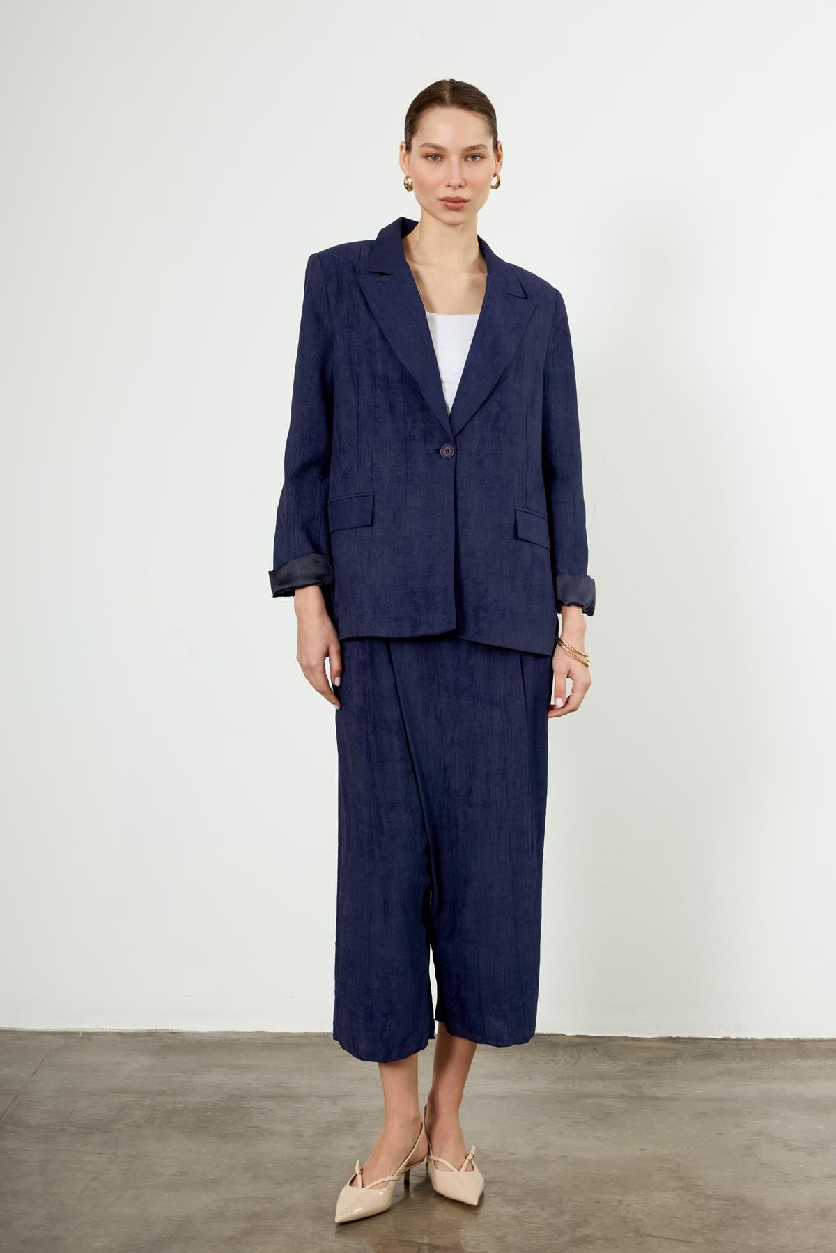 9551 PANTOLON CEKET TAKIM LACİVERT