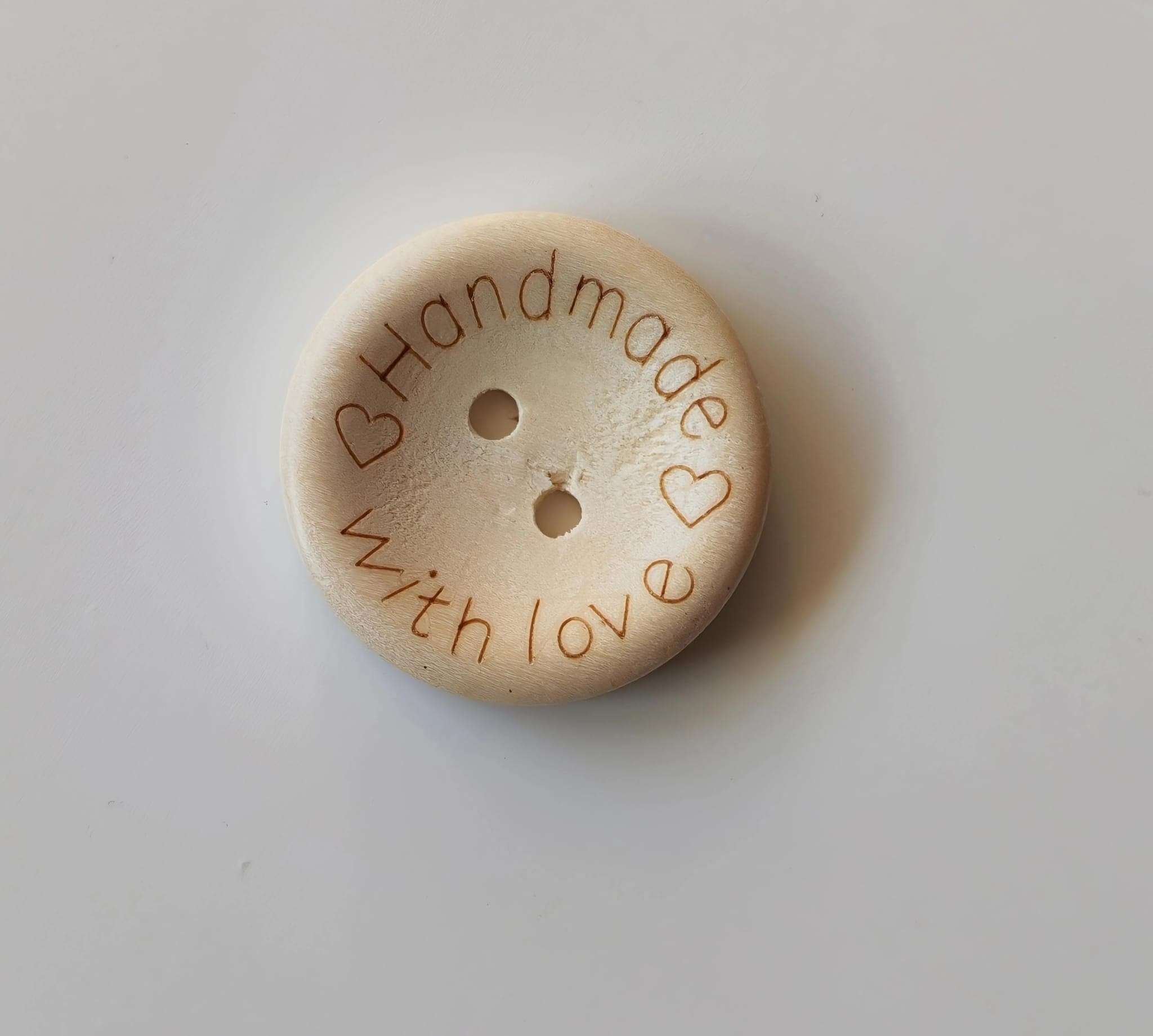 Ahşap Handmade Düğme 2.60 Cm
