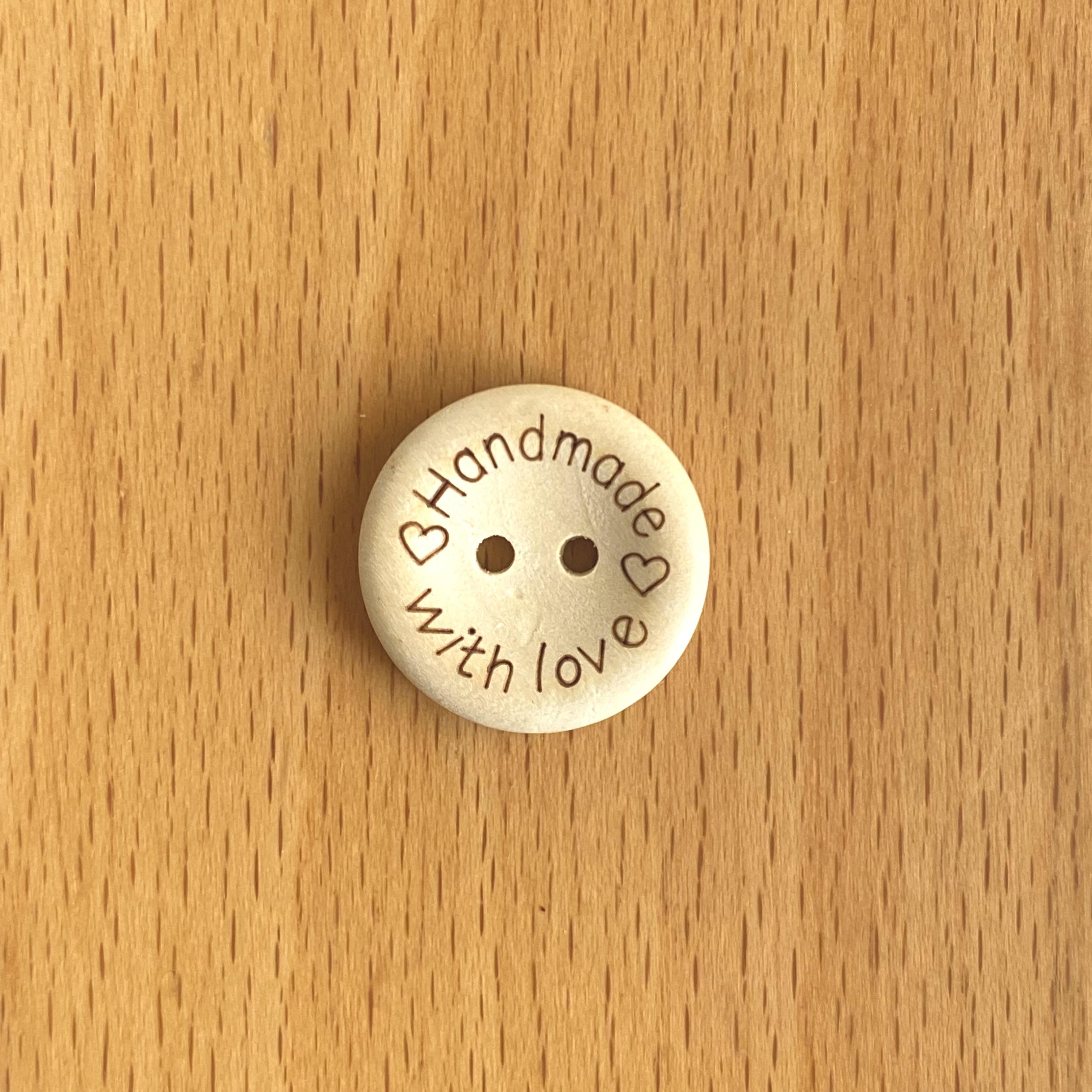 Ahşap Handmade Düğme 2 Cm