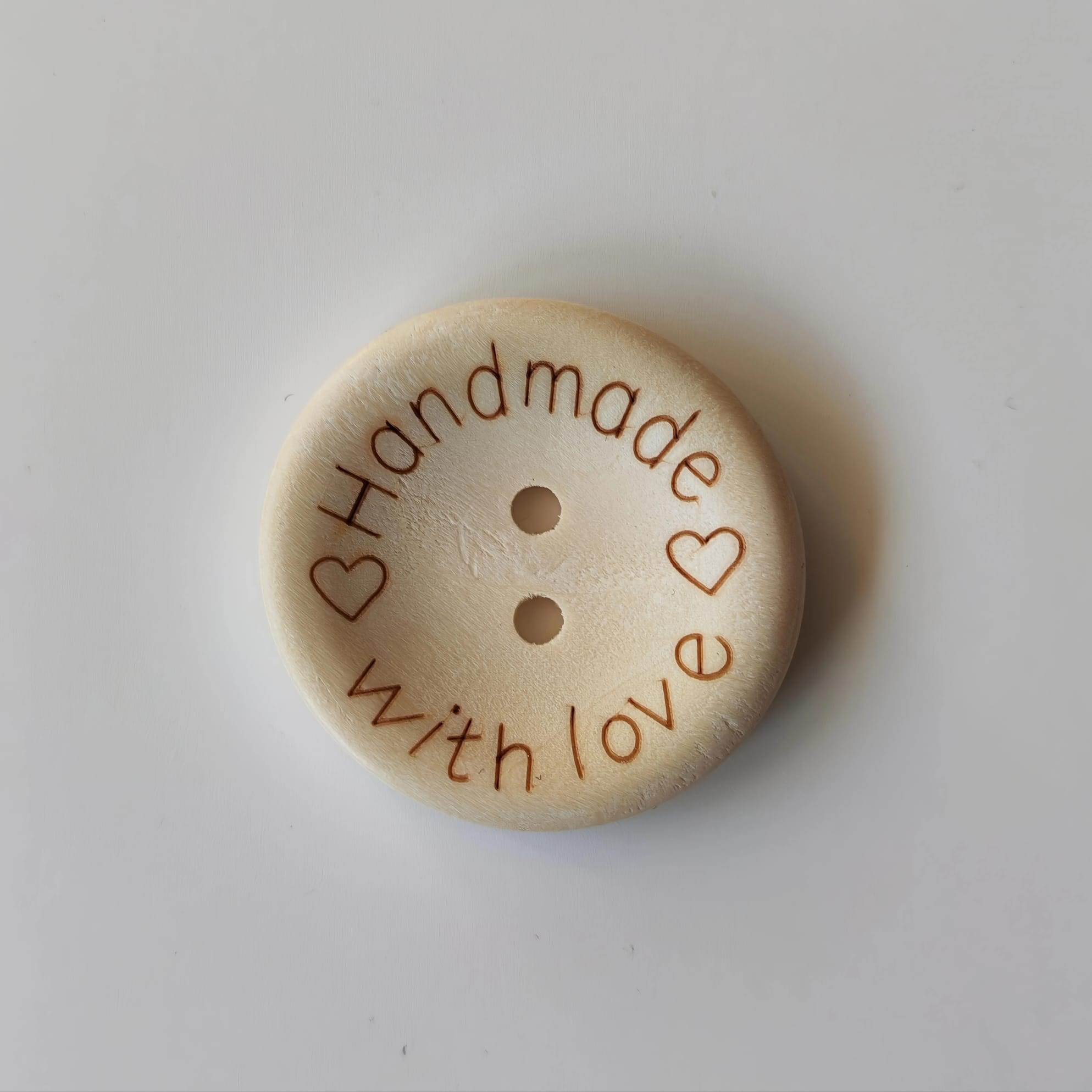 Ahşap Handmade Düğme 3.00 Cm