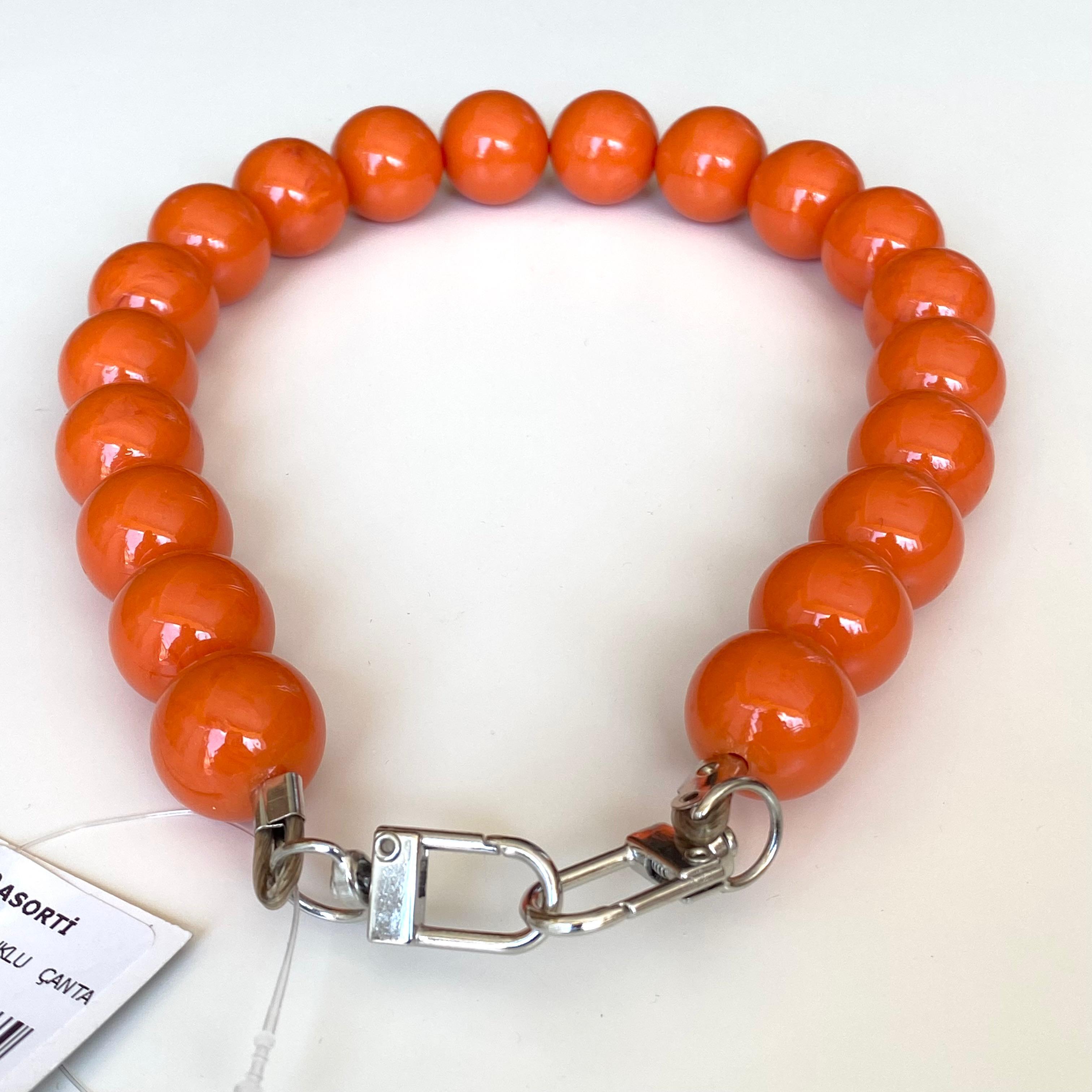 Akrilik Mat Çanta Sapı Ba-0080 45 Cm Turuncu