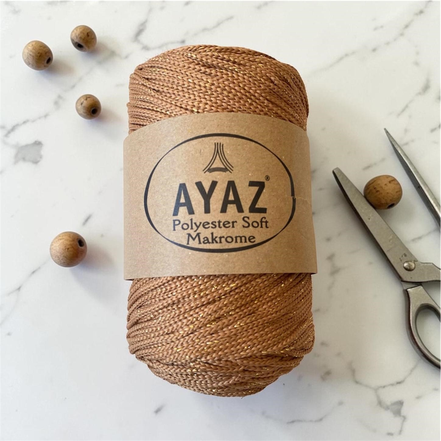 Ayaz Polyester Soft Makrome Simli 250 Gr