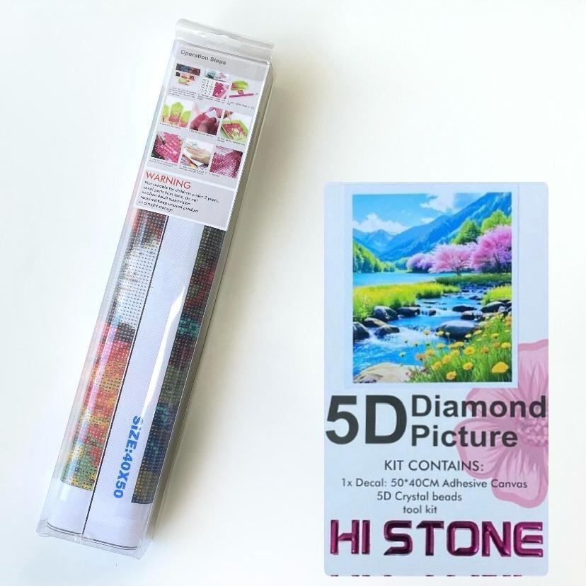 Boncuklu Taşlı Pano Mozaik Elmas Goblen Diamond Tablo 50 X 40 Cm Akançay
