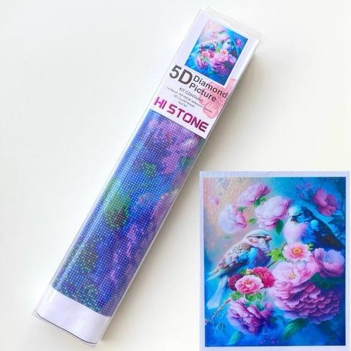 Boncuklu Taşlı Pano Mozaik Elmas Goblen Diamond Tablo 40x 50 Cm Kuş Figürü