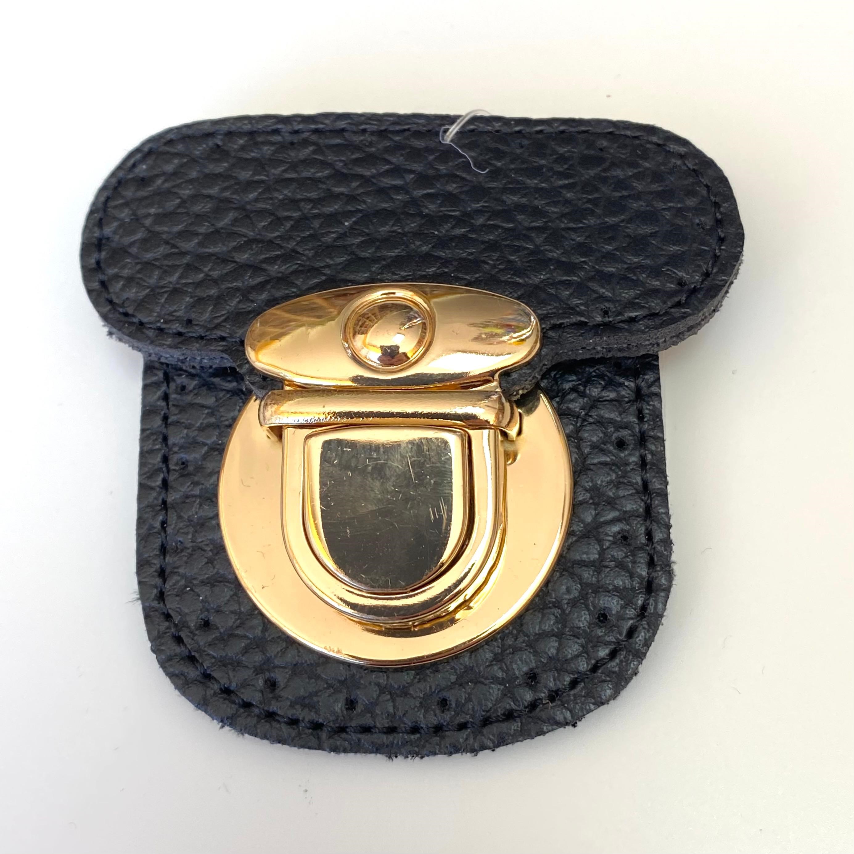 Derili Çanta Kiliti 6 x 6 Cm Siyah - Altın
