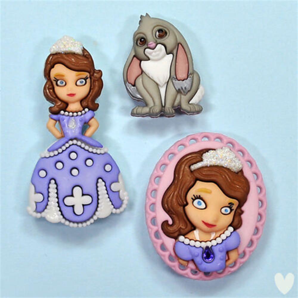 Dress It Up Dekoratif Oyuncak Figürlü Düğme 7736 | Disney Özel Seri
