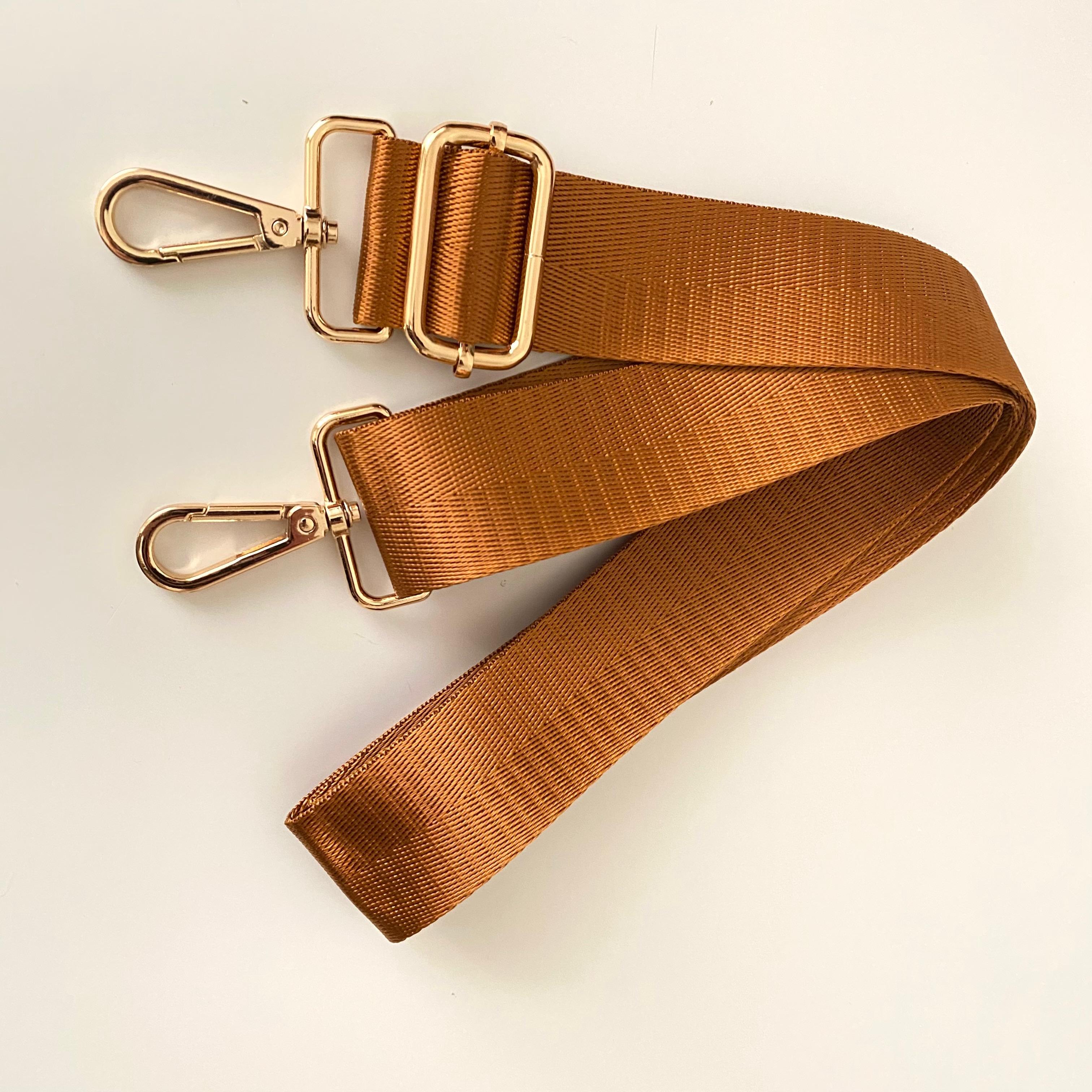 Hasır Görünüm Polyester Dokuma Kahve Freebag Kızıl Kahve 135* *3,8 Cm Çanta Sapı 1113