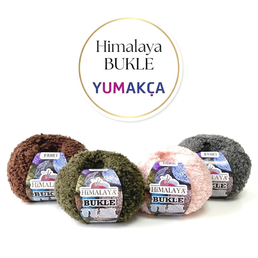 Himalaya Bukle Yünlü El Örgü İpliği
