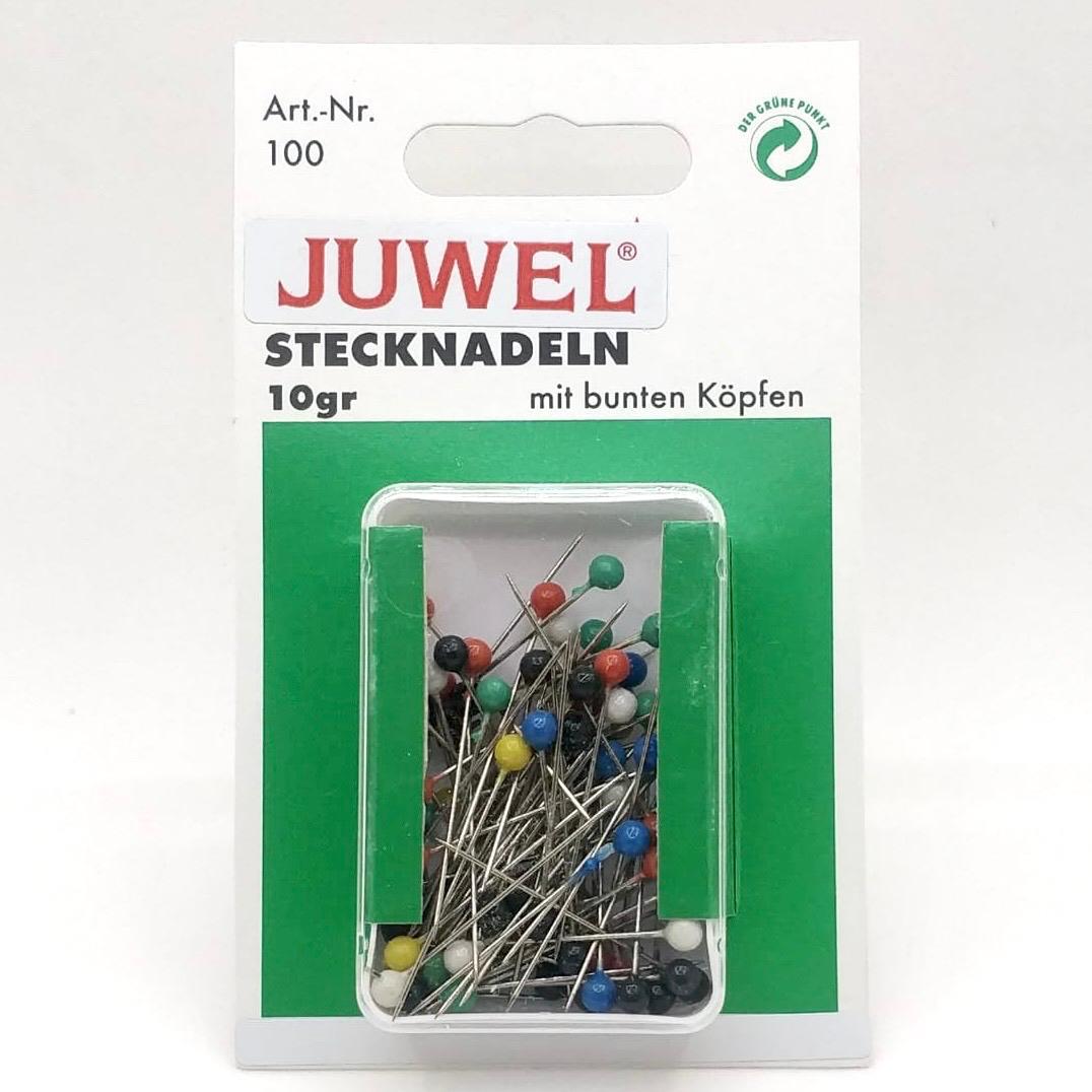 Juwel Asorti Toplu İğne Renkli Başlı 10 Gr Ort. 85 Adet. 3 Cm