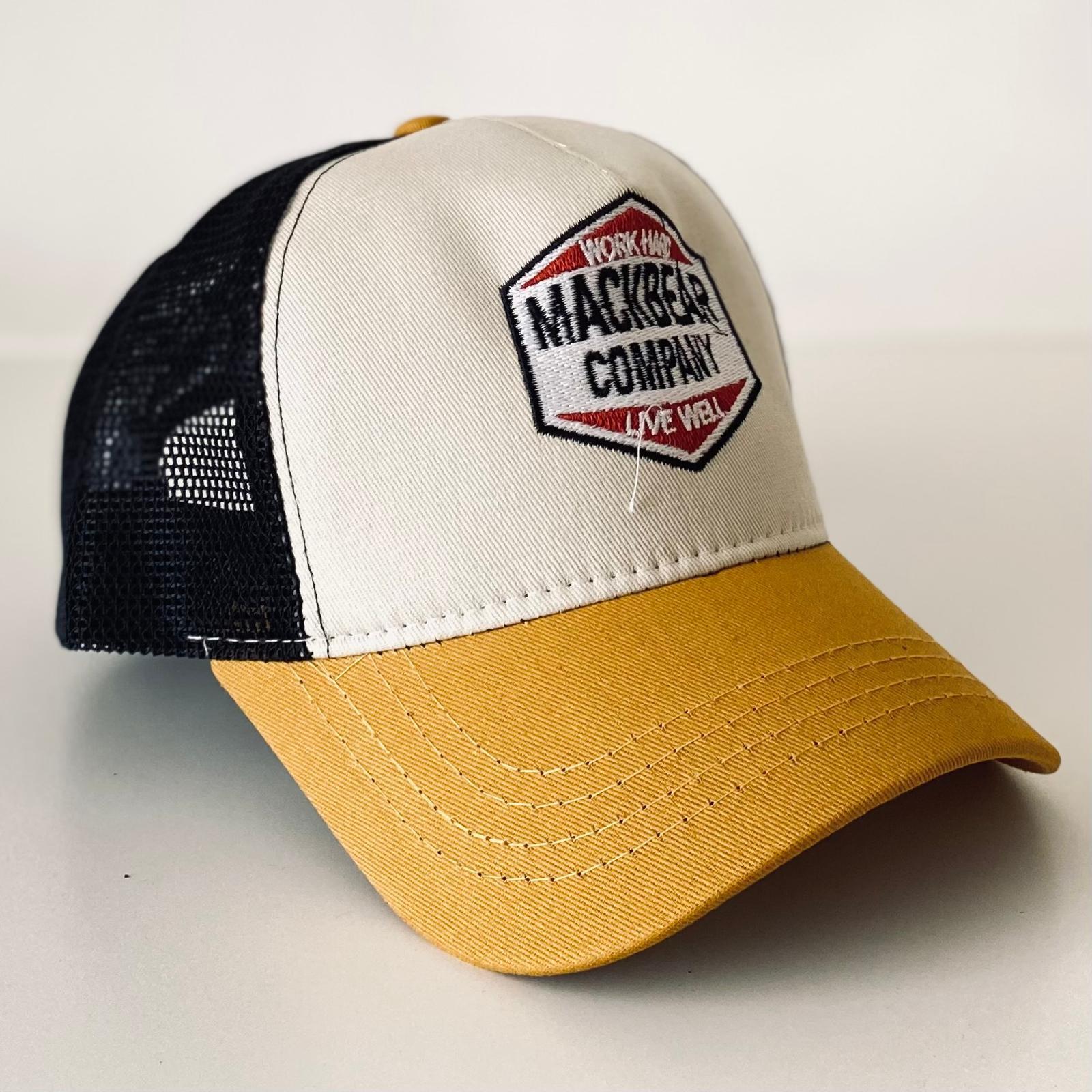 Mackbear Ayarlanabilir Unisex Şapka Krem Sarı