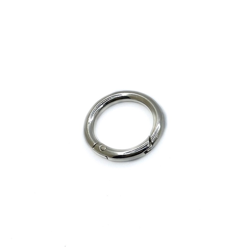 Metal Yaylı Çanta Halkası 2,5 cm Gümüş