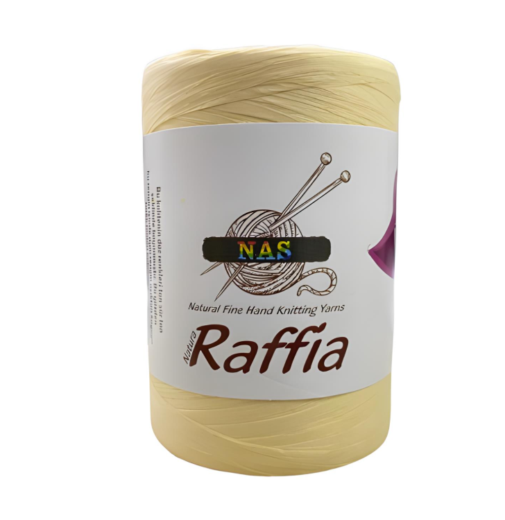 Nas Yumuşak Doğal Rafya-Raffia İplik | Çanta ve Supla İpliği D65