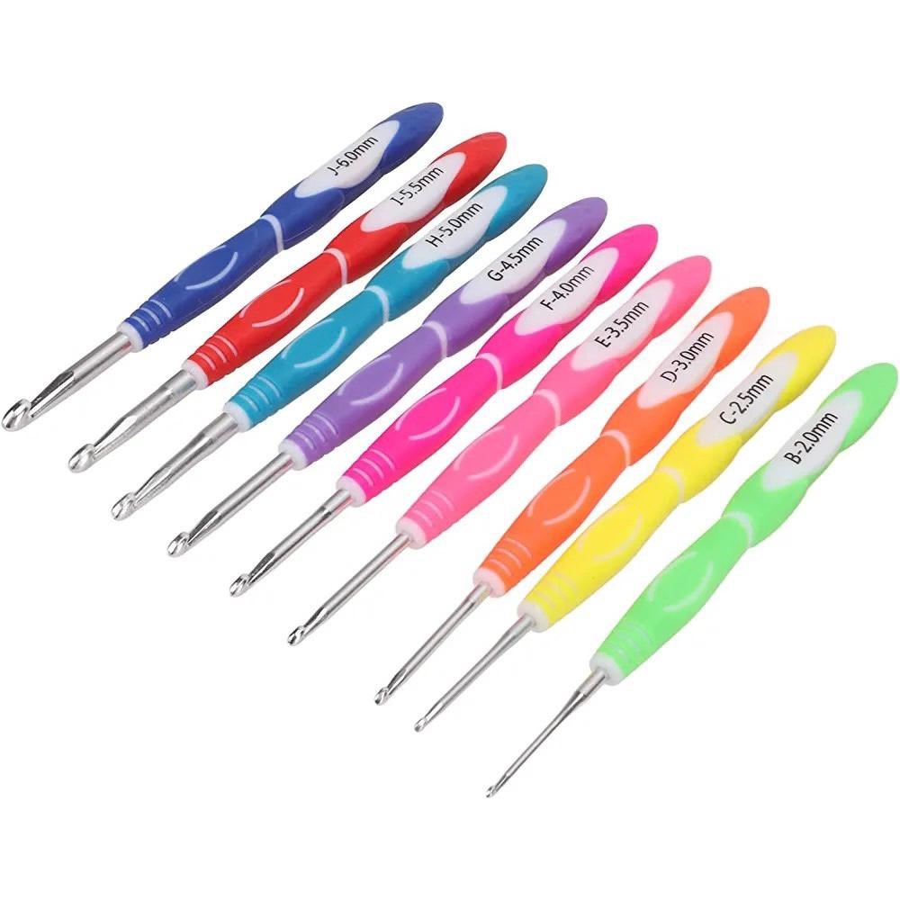 Örgü Tığ Seti | Le-47 Yumuşak Saplı 9 Adet