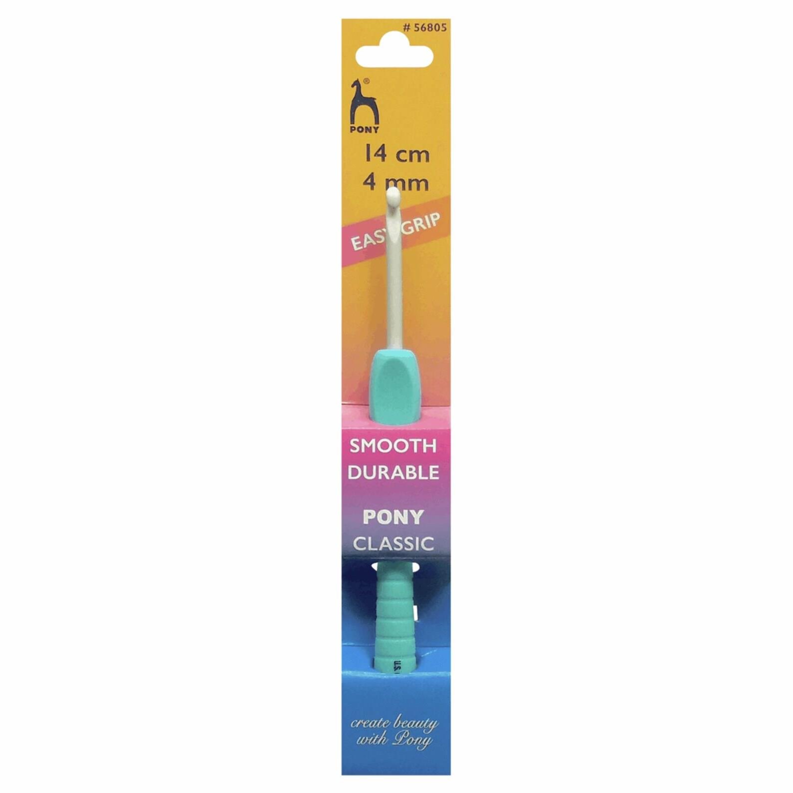 Pony Easy Grip Plastik Saplı Tığ 4 mm 14 cm