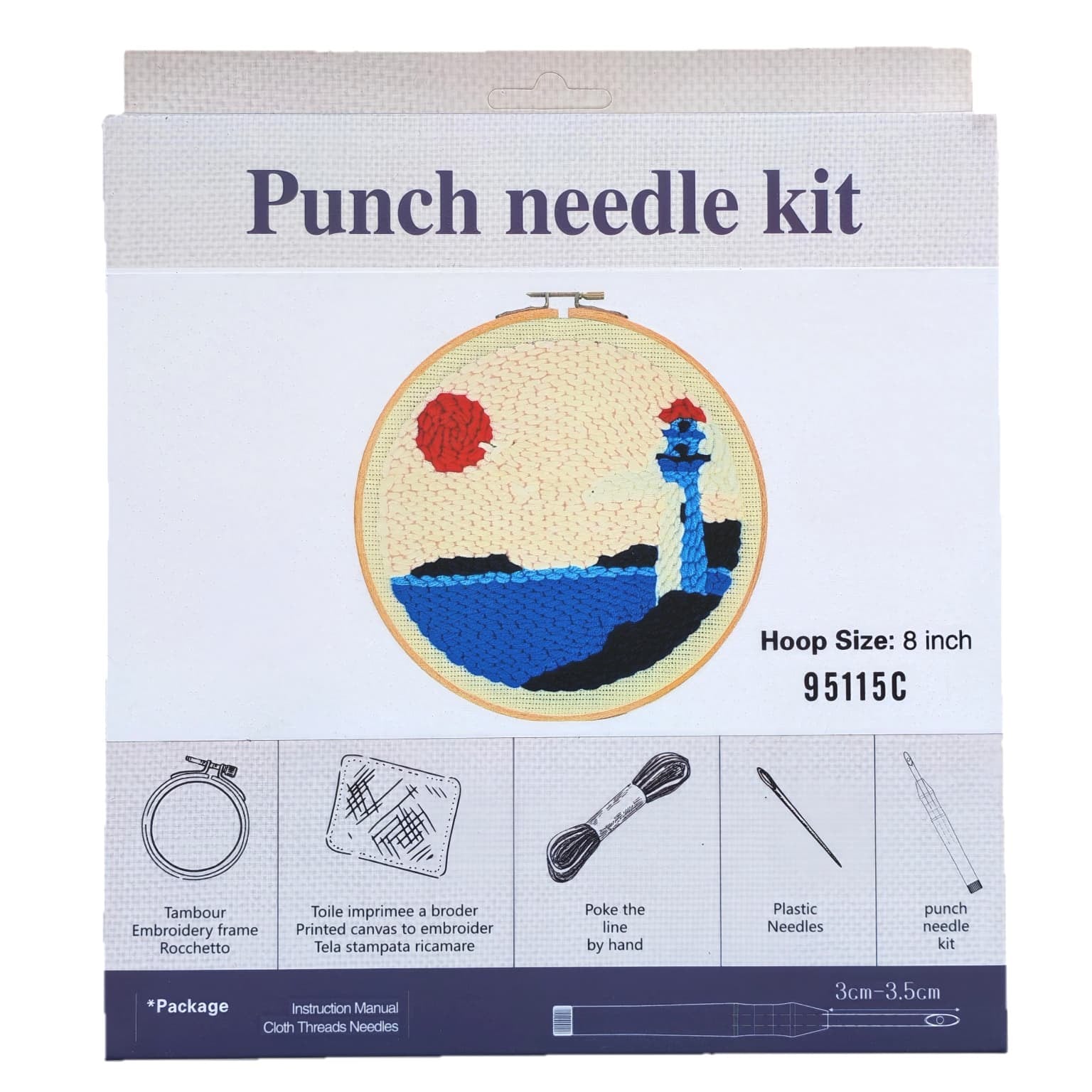 Punch İşleme Seti 20x20 Cm 95115C
