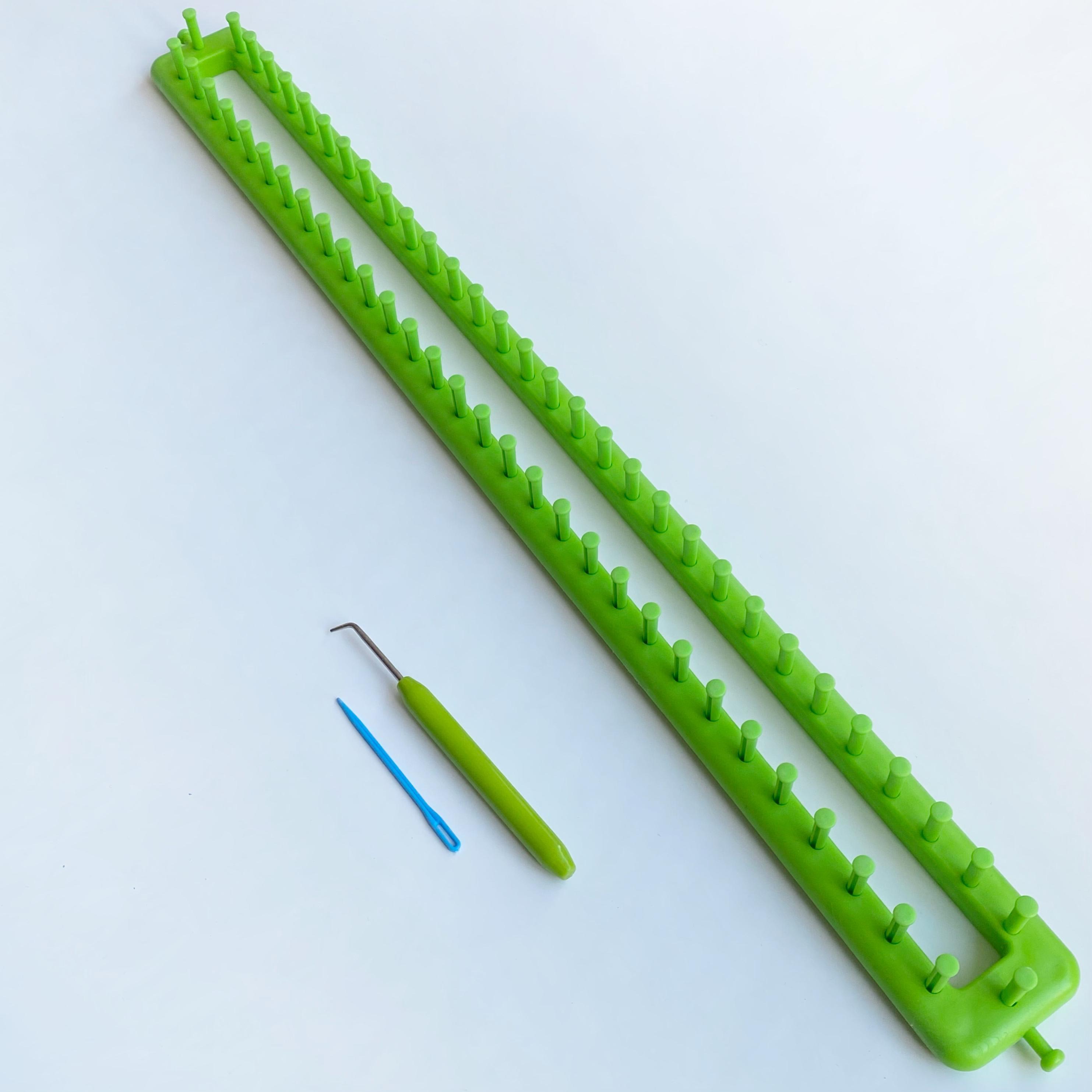 Şal Ve Atkı Yapım Örgü Tezgahı Dikdörtgen 55 Cm ve Tığı 1 Adet
