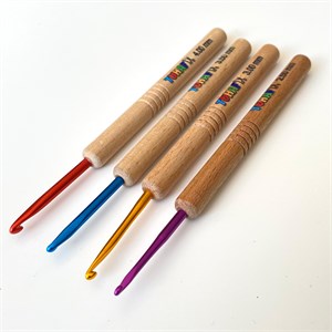 Ahşap Saplı Renkli Uçlu 4' lü Tığ Seti (2.50)(3.00)(3.50)(4.00) 
