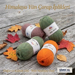 Himalaya Wool Socks %75 Yün El Örgü İplik 