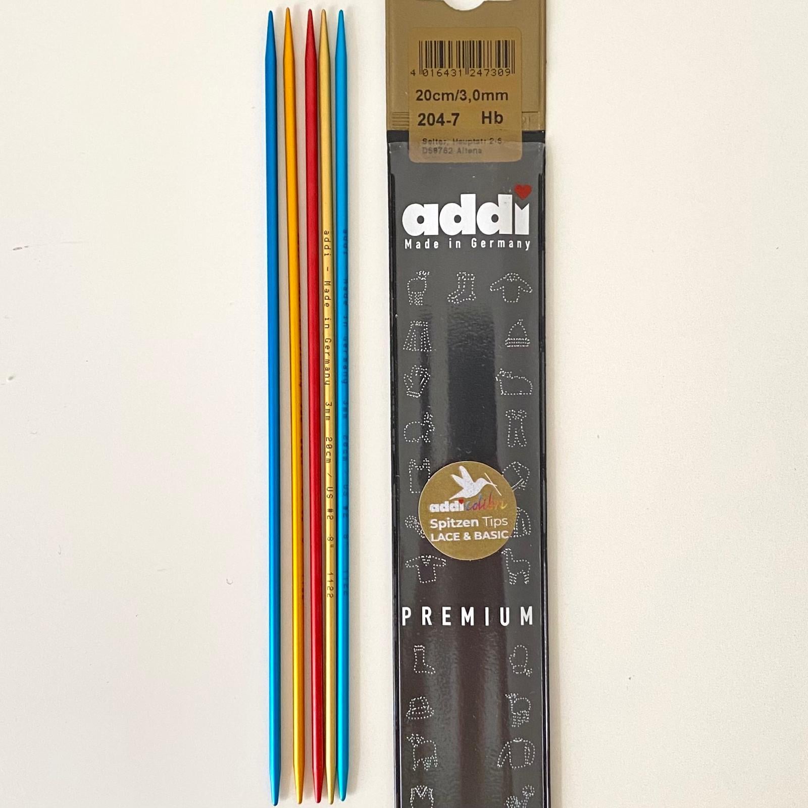 Addi 20 Cm 5' li Renkli Çorap Şişi 204-7  3 Mm