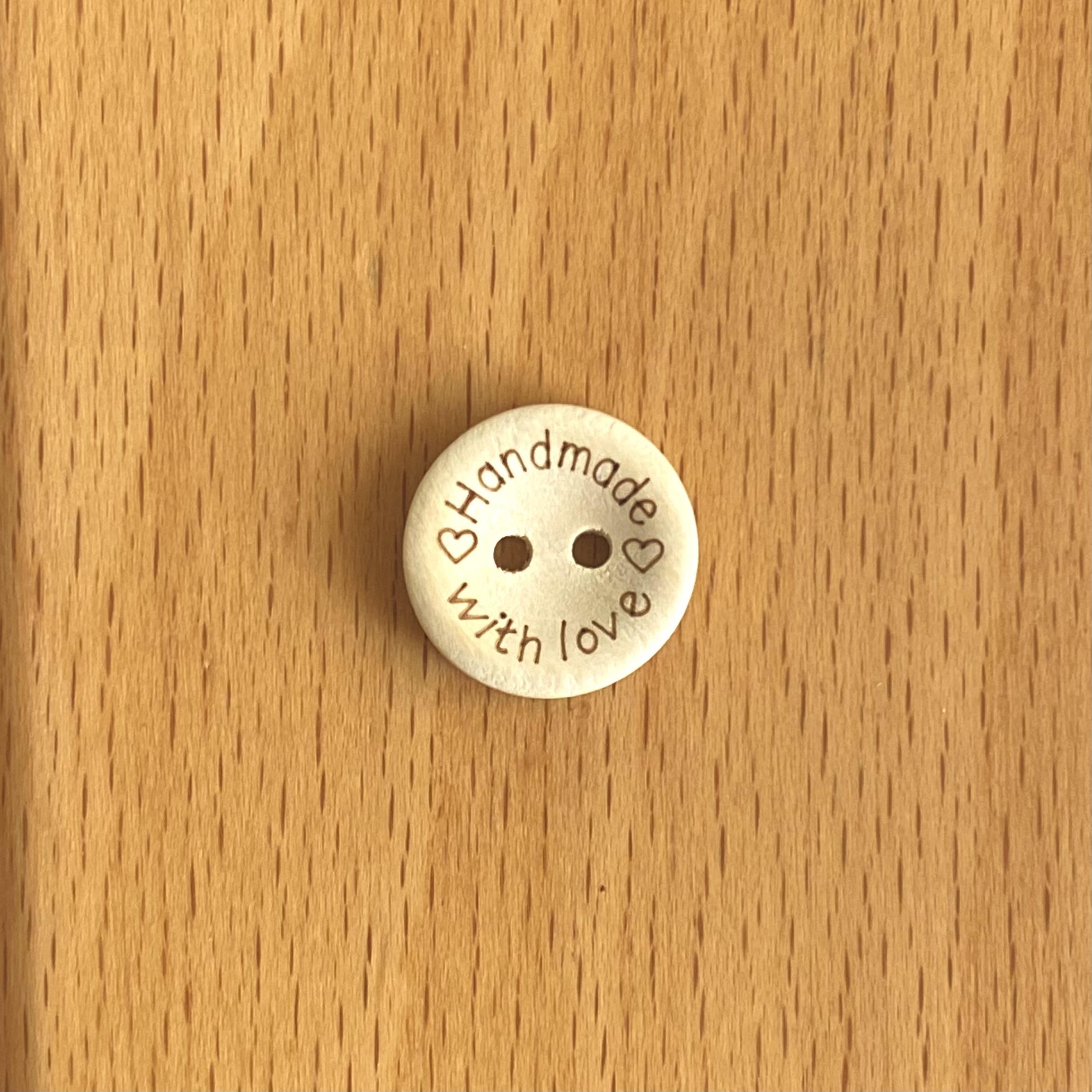 Ahşap Handmade Düğme 1.5 Cm