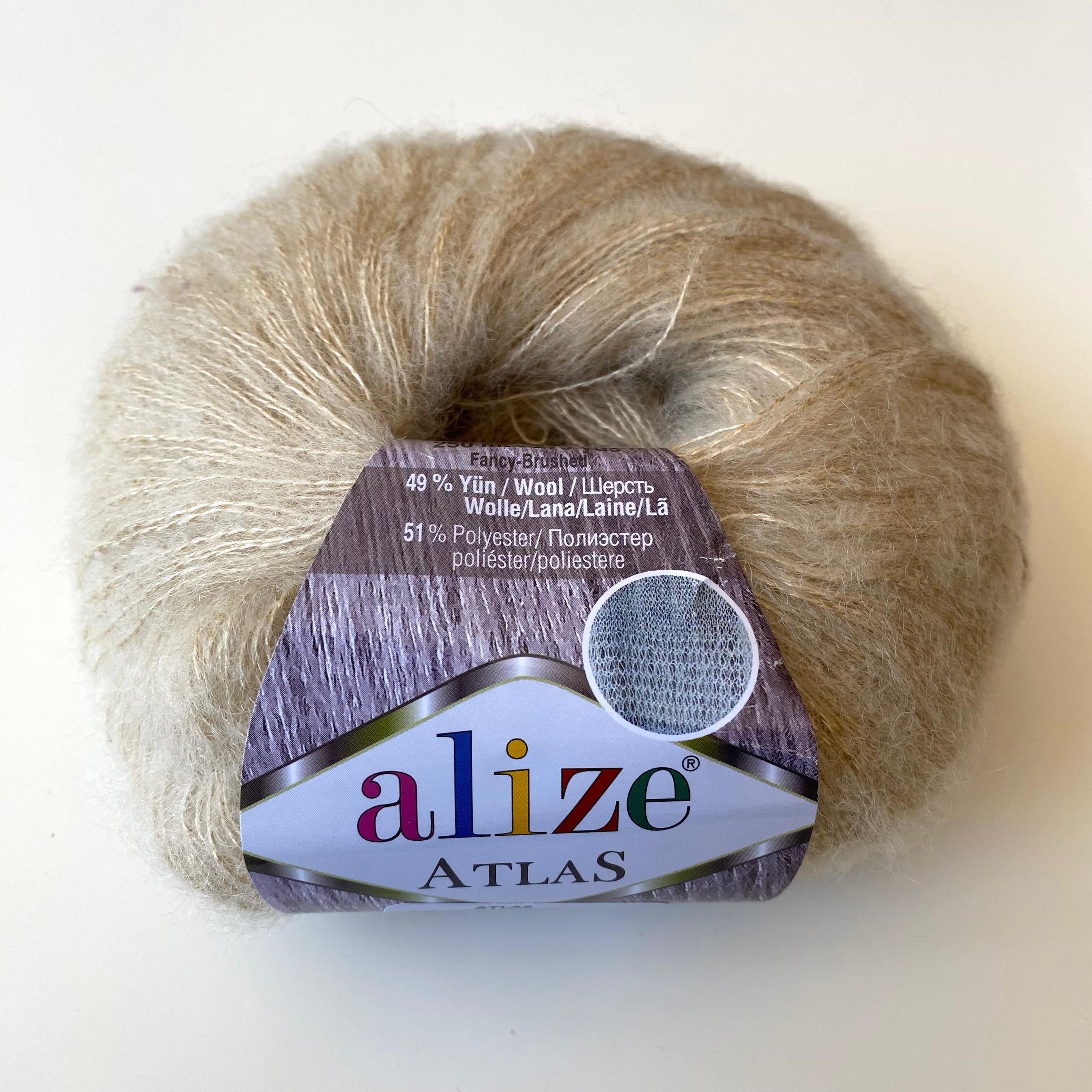 Alize Atlas Örgü İpliği % 49 Yünlü 5 Adet (250 Gr)  314