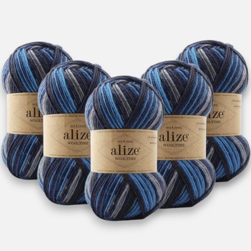 Alize Wooltime 11011 Örgü İpi %75 Yünlü 5 Adet