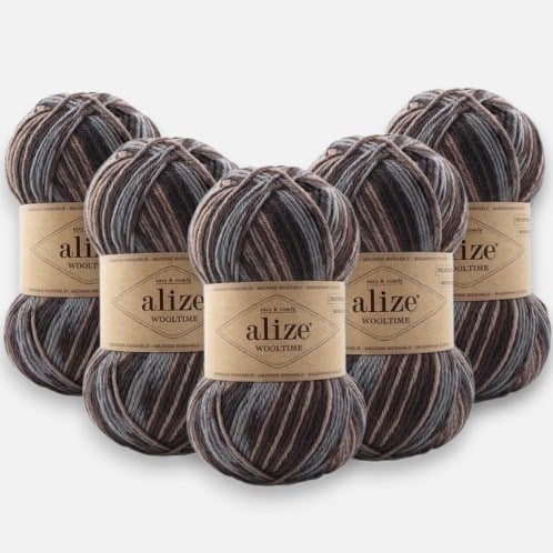 Alize Wooltime 11015 Örgü İpi %75 Yünlü 5 Adet