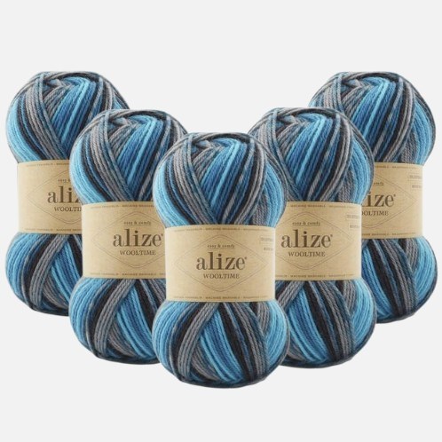 Alize Wooltime 11017 Örgü İpi %75 Yünlü 5 Adet