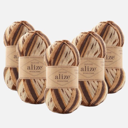 Alize Wooltime 11023 Örgü İpi %75 Yünlü 5 Adet