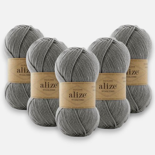 Alize Wooltime 21 Örgü İpi %75 Yünlü 5 Adet
