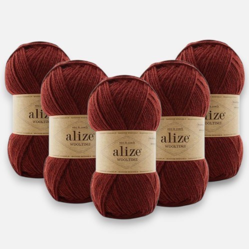 Alize Wooltime 588 Örgü İpi %75 Yünlü 5 Adet