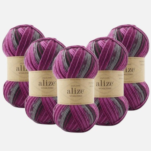 Alize Wooltime %75 Yünlü Örgü İpi 5 Adet