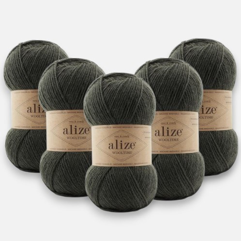 Alize Wooltime 873 Örgü İpi %75 Yünlü 5 Adet