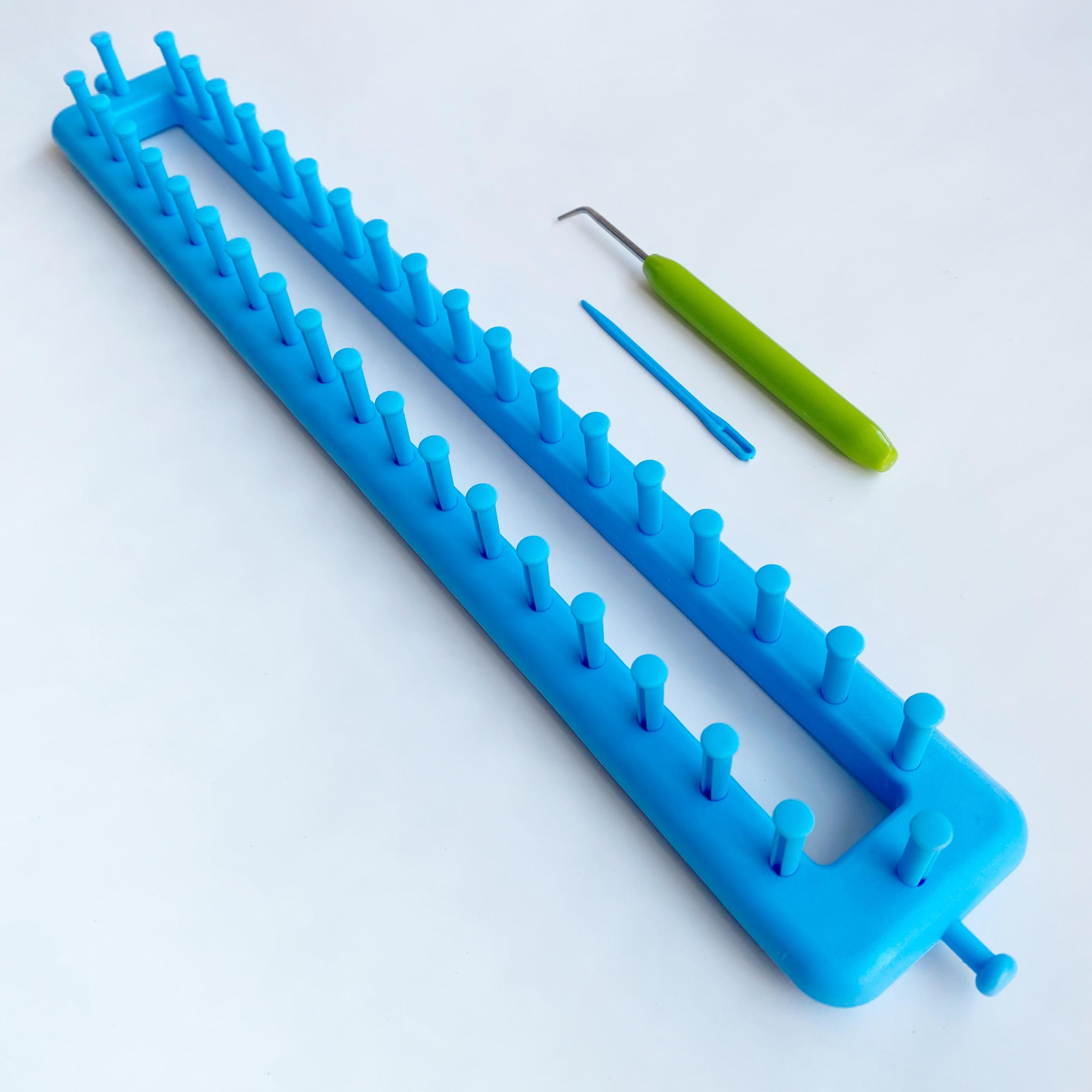 Atkı Yapım Örgü Tezgahı Dikdörtgen 35 Cm ve Tığı 1 Adet