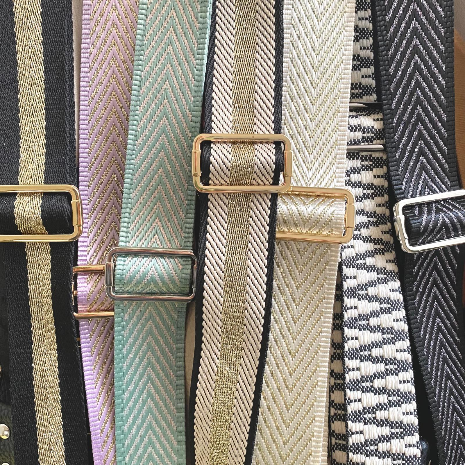 Ayarlanabilir Desenli Çanta Askısı 135 cm* 4 Cm Hakiki Deri Detaylı