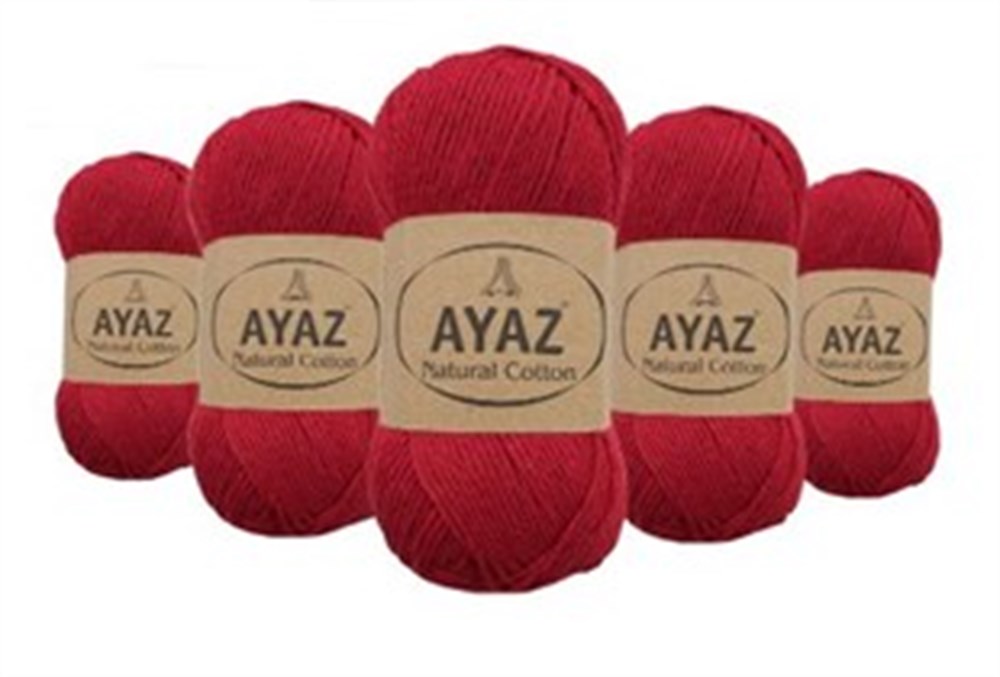 Ayaz Natural Cotton 2175 koyu kırmızı