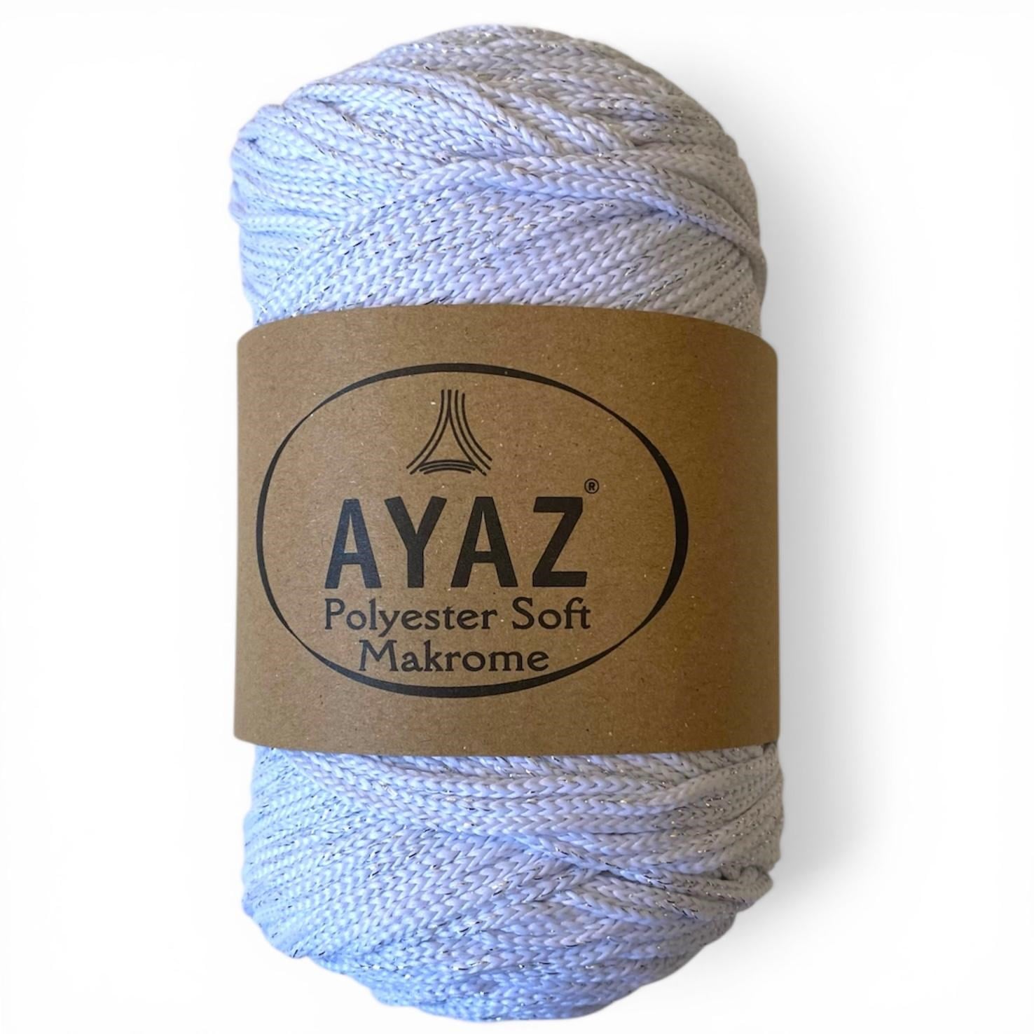 Ayaz Polyester Soft Makrome Simli 250 Gr 1208-101