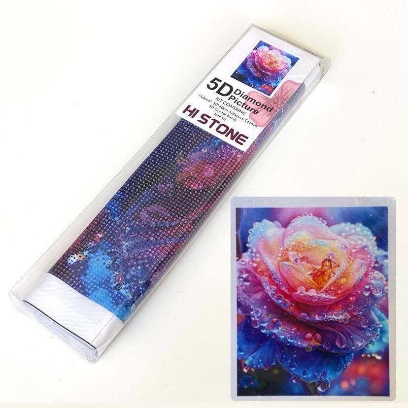 Boncuklu Taşlı Pano Çocuklar İçin Mozaik Elmas Goblen Diamond Tablo 30 X 40 Cm Kozmik Çiçek