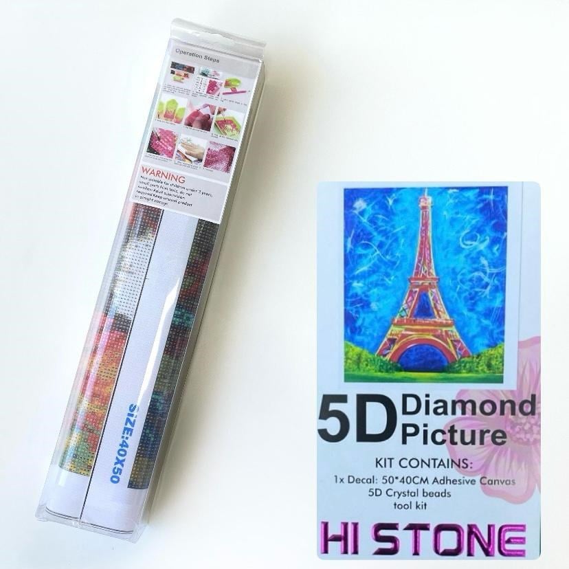 Boncuklu Taşlı Pano Mozaik Elmas Goblen Diamond Tablo 50 X 40 Cm Paris