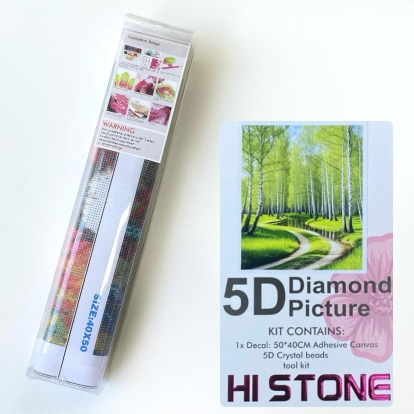 Boncuklu Taşlı Pano Mozaik Elmas Goblen Diamond Tablo 50 X 40 Cm Huzurlu Yol