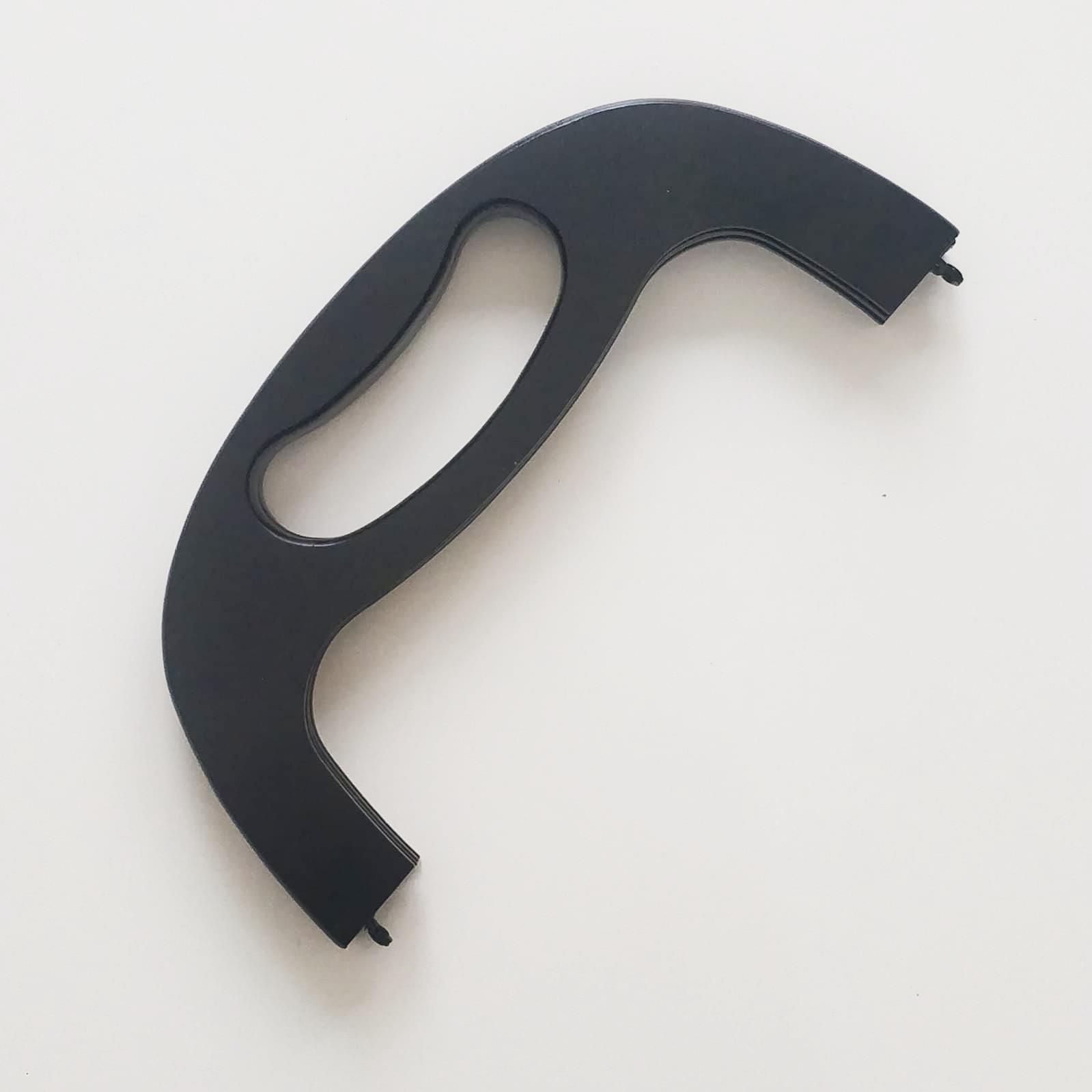 Çanta Bursu Ahşap Saplı Siyah 25 Cm