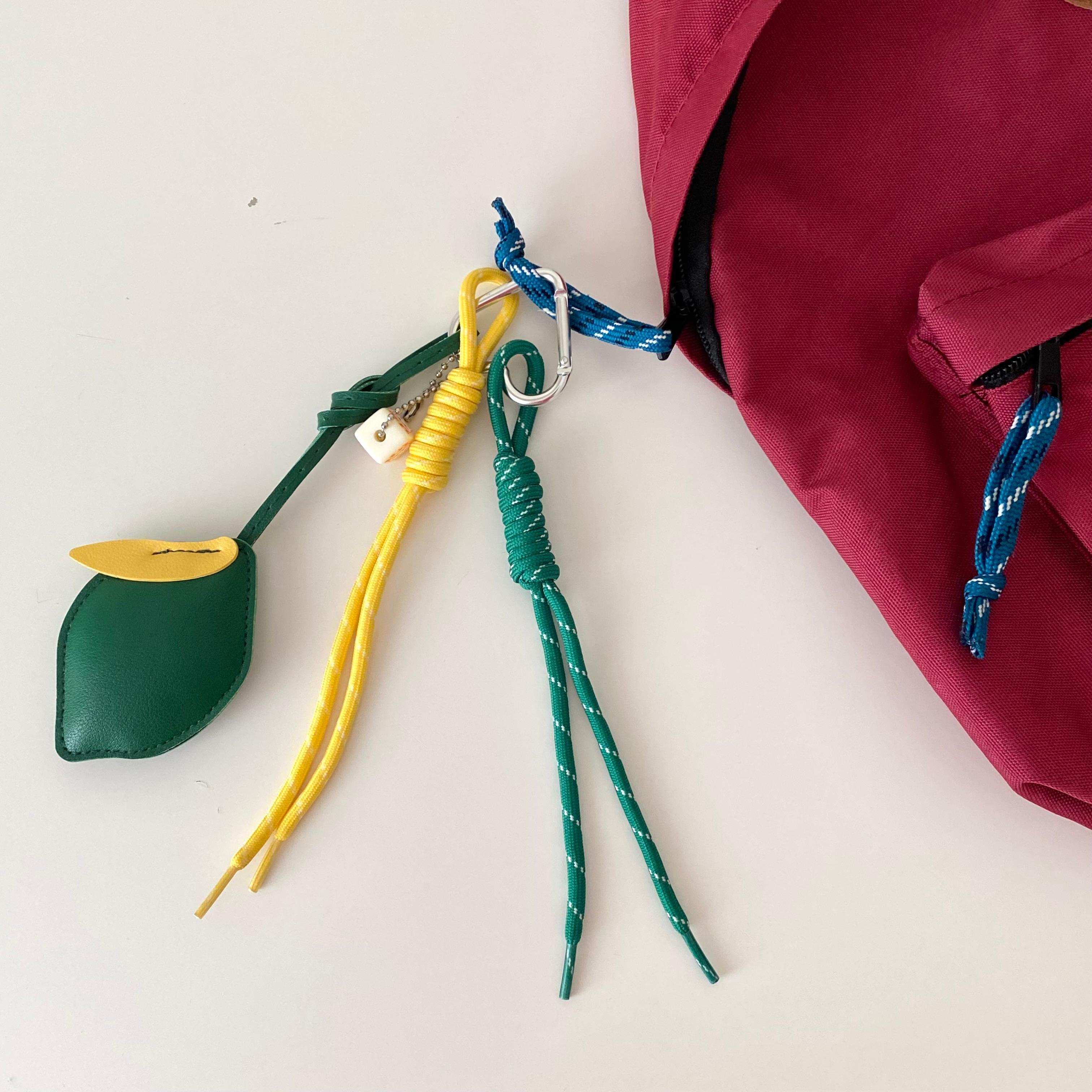 Çanta Charmı Yeşil Sarı Yeşil Limon Detaylı