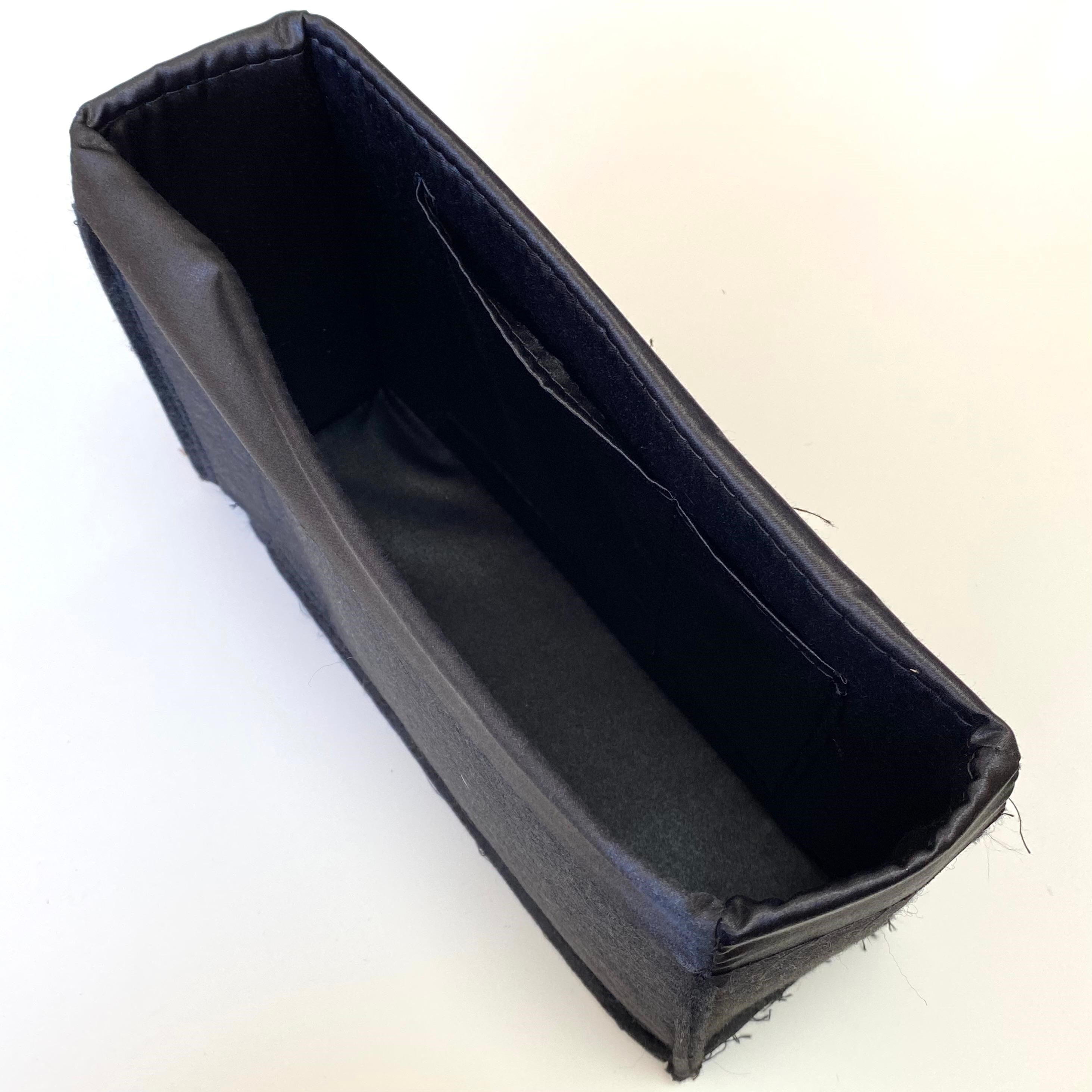 Çanta Tabanlı Keçe Çanta Astarı Örgü Aksesuarı 30 X 20 Cm Siyah
