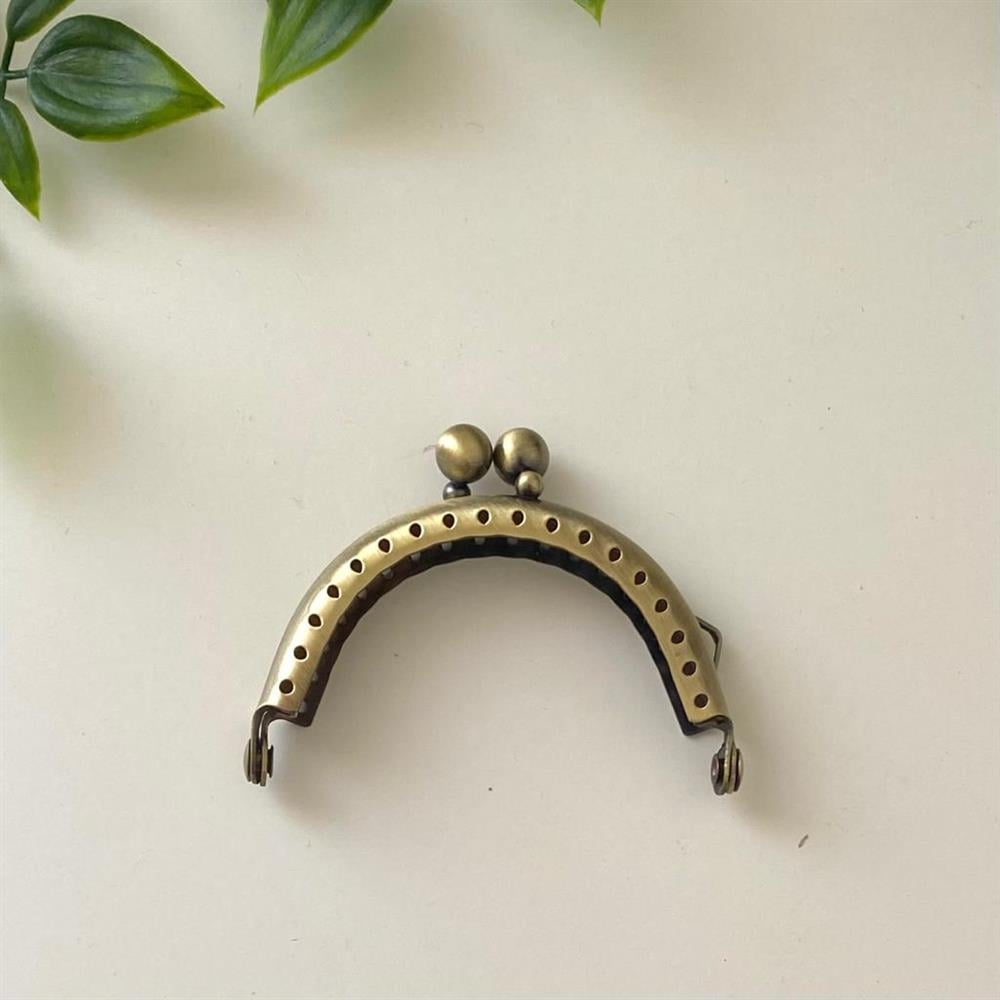 Çanta ve Cüzdan Klipsi Bakır Renk Oval Model 6,5 Cm
