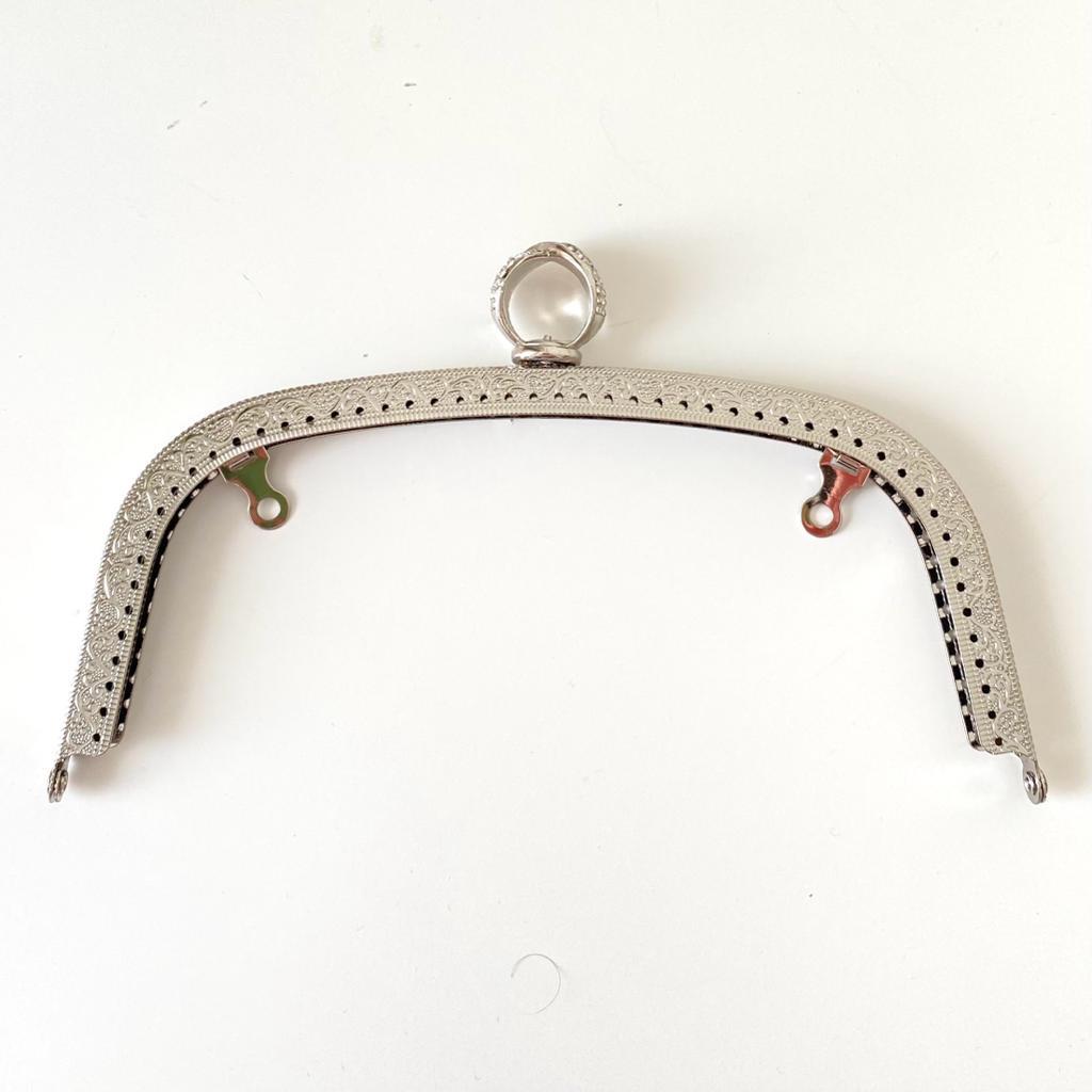 Çanta ve Cüzdan Klipsi Gümüş Renk Gümüş Halka Başlı 23 Cm