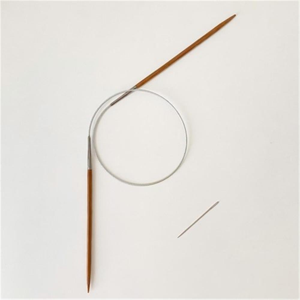 Çelik Misinalı Bambu Şiş 60 Cm 6 Mm