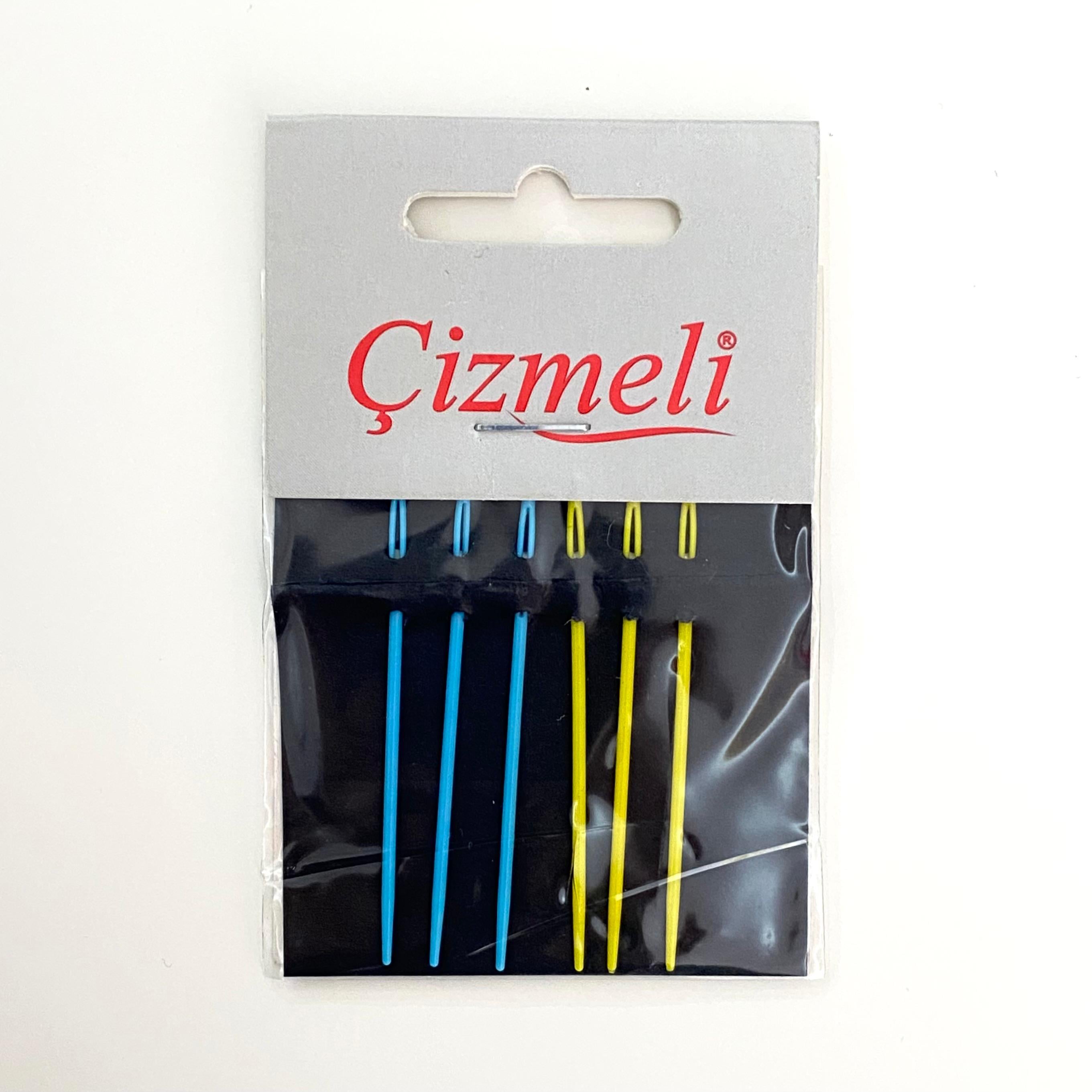 Çizmeli Plastik Yün ve Etamin İğnesi 6' lı Yün İğnesi